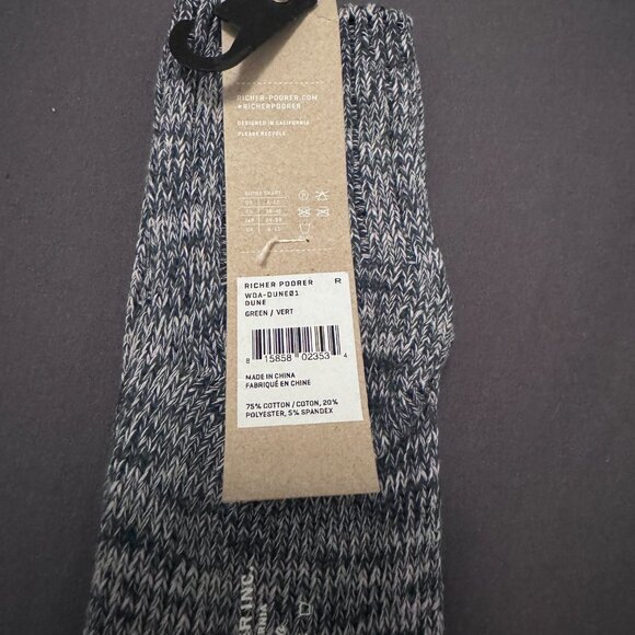 Richer Poorer | NWT Women's Casual Classic Ankle Socks in Green/Vert One Size - Picture 5 of 5